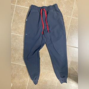 Figs jogger scrub pants. Petite small. Grey.